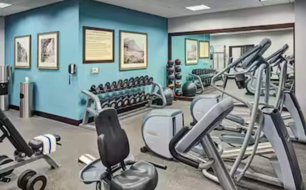 The Fitness Room at the Hilton Garden Inn in Gatlinburg, TN