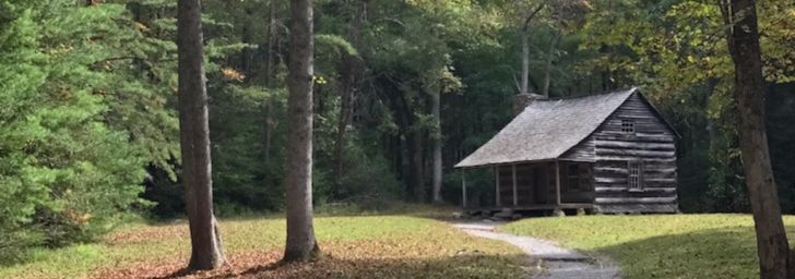The Carter Shield cabin in Cades Cove