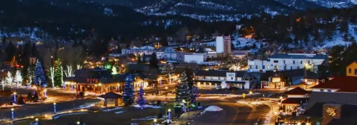 Christmas Lights in Estes Park, CO