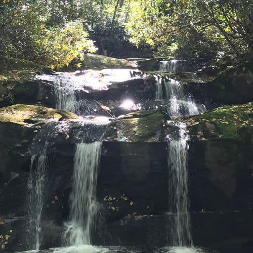 Third level of Indian Flats Falls