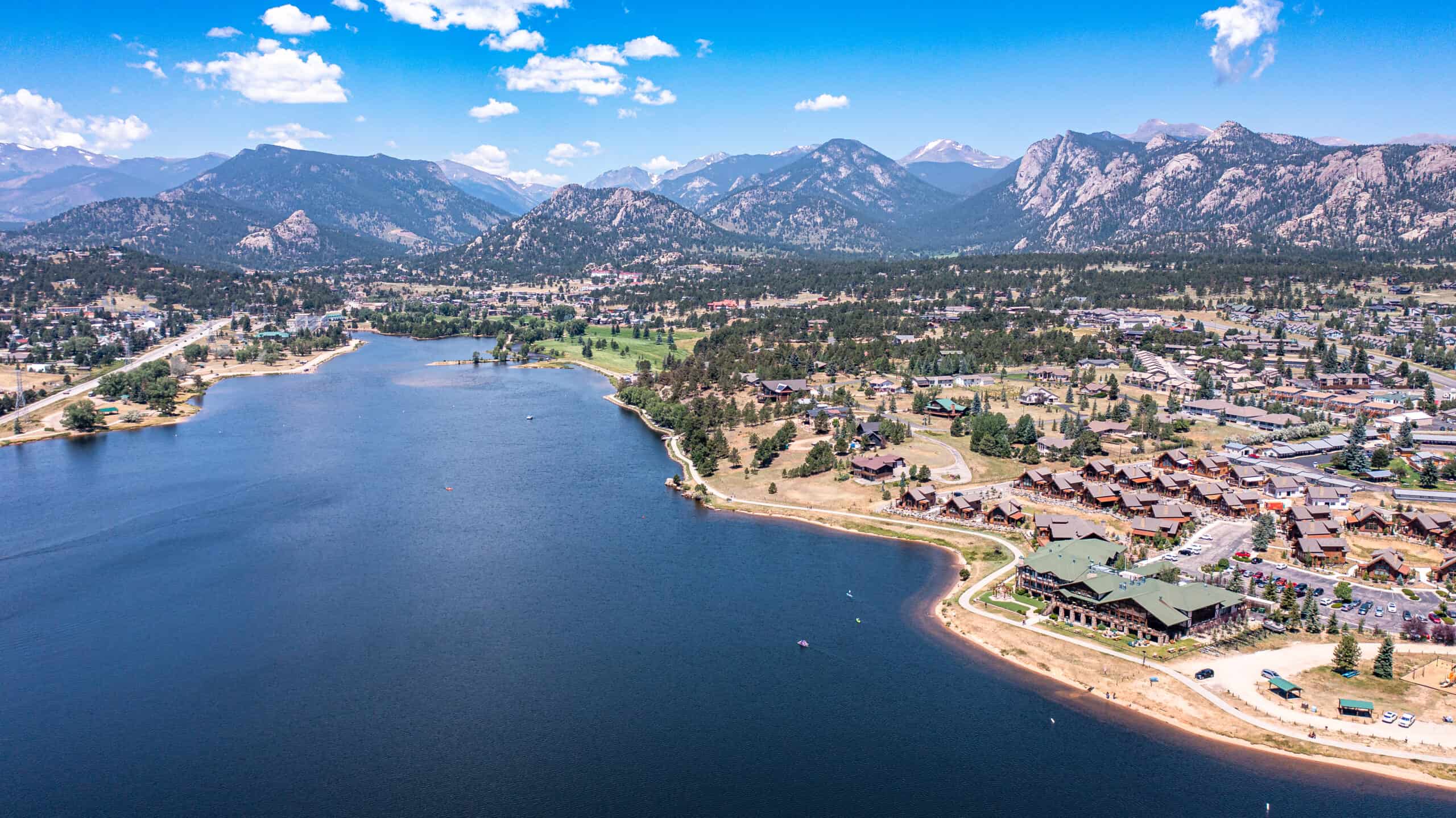 Lake Estes in Estes Park, CO