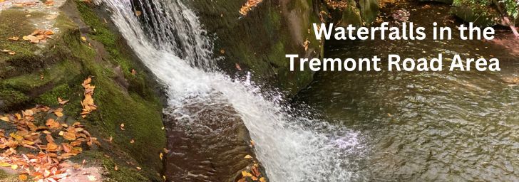 Smoky Mountains Waterfalls Graphic for waterfalls in the Tremont Road Area