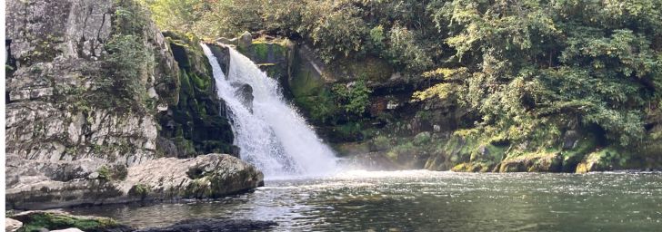Abrams Falls, one of the most beautiful waterfalls in the Smoky Mountains