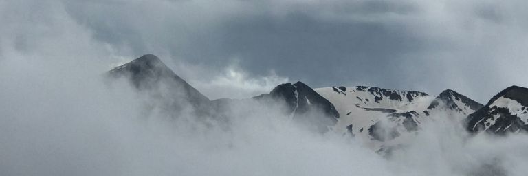 Rocky Mountain National Park in the clouds